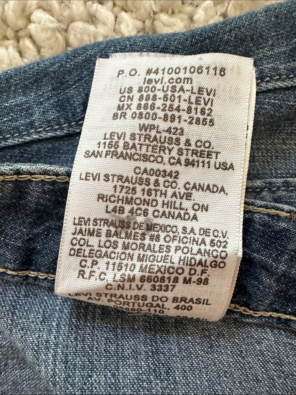 Levi's 100% Cotton Lightweight Button-Front Denim Skirt - Picture 10 of 13